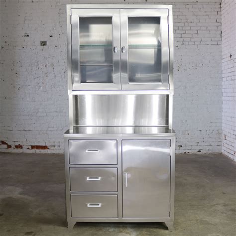 vintage polar manufacturing stainless steel cabinet|vintage steel cabinets.